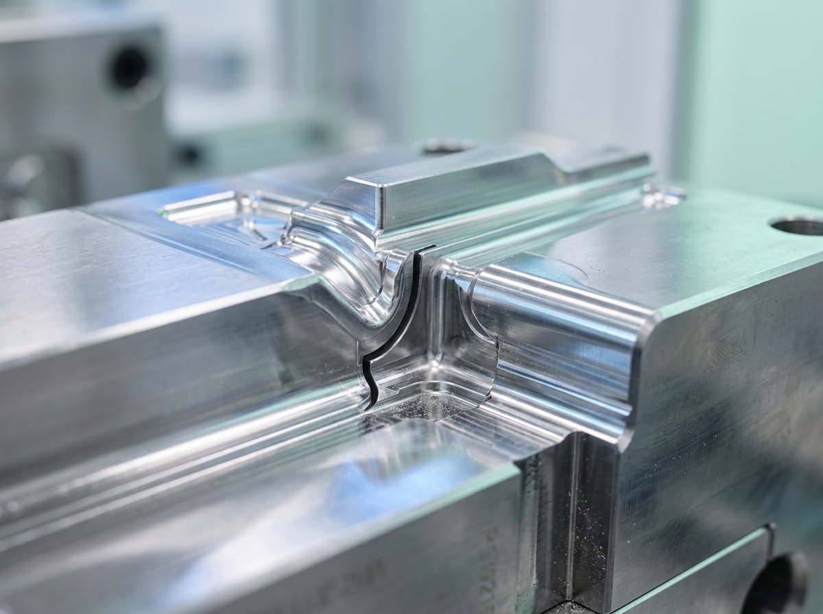 CNC precision machined mold cavity steel block inspection