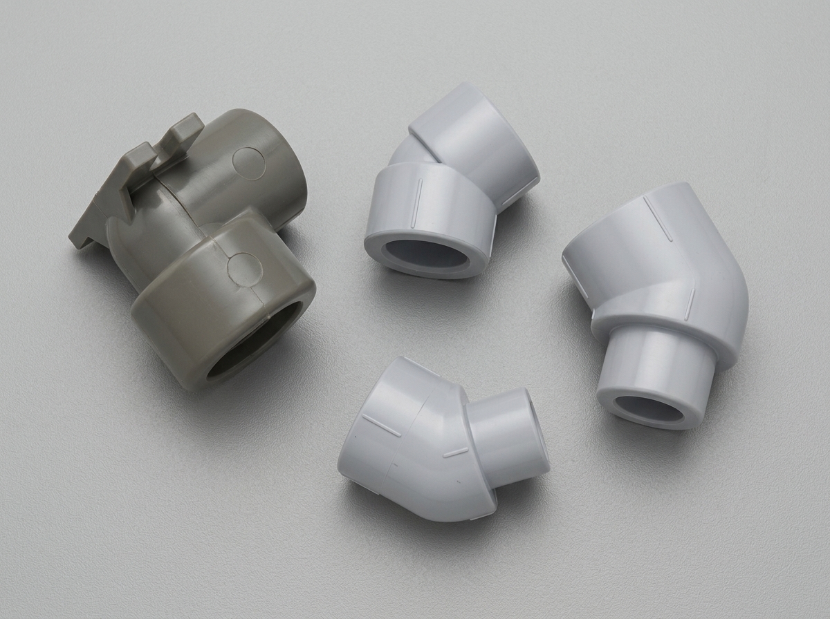 Inserted mold for industrial equipment pipe fitting