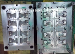 Injection mold for electronic components