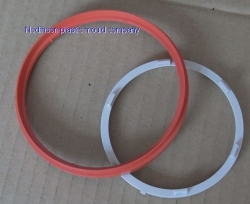 Plastic sealing ring for industrial equipment